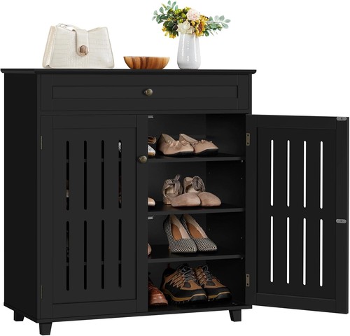 Shoe cabinet doors wooden - cabinet,