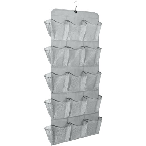 Grey hanging shoe organizer - grey,