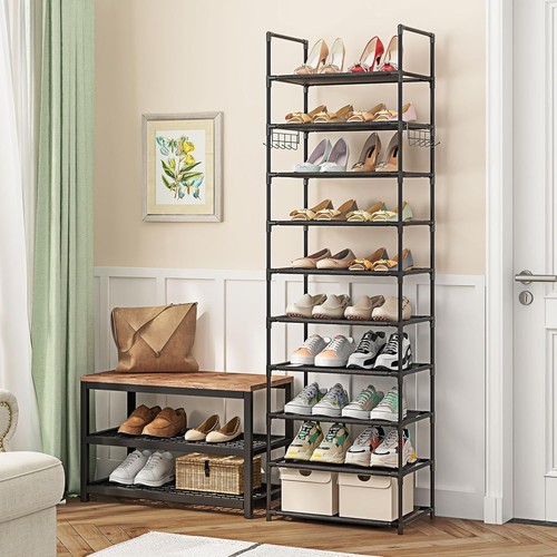 Tall shoe rack tiers - rack, 10