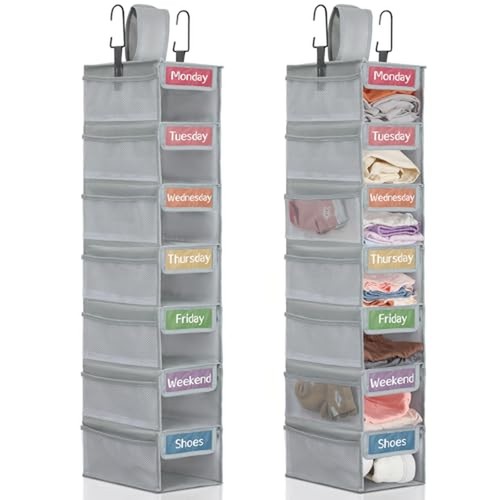 2pcs weekly clothes organizer - 2pcs,